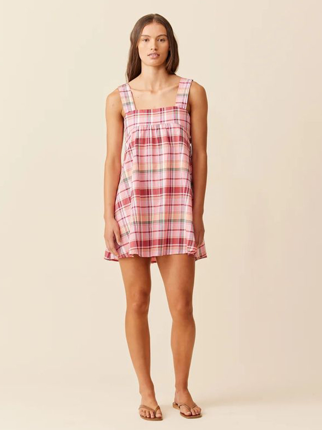 LULU & SKY Women's  Checked Mini Dress
