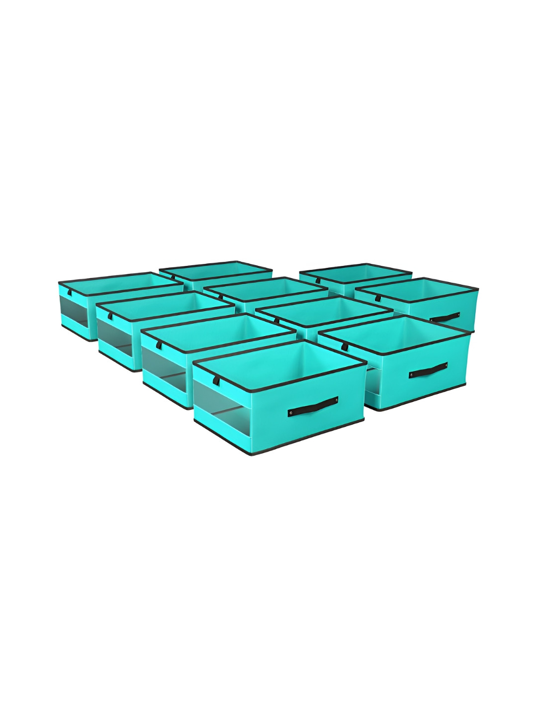 Aura Green 10 Pieces Foldable Storage Boxes