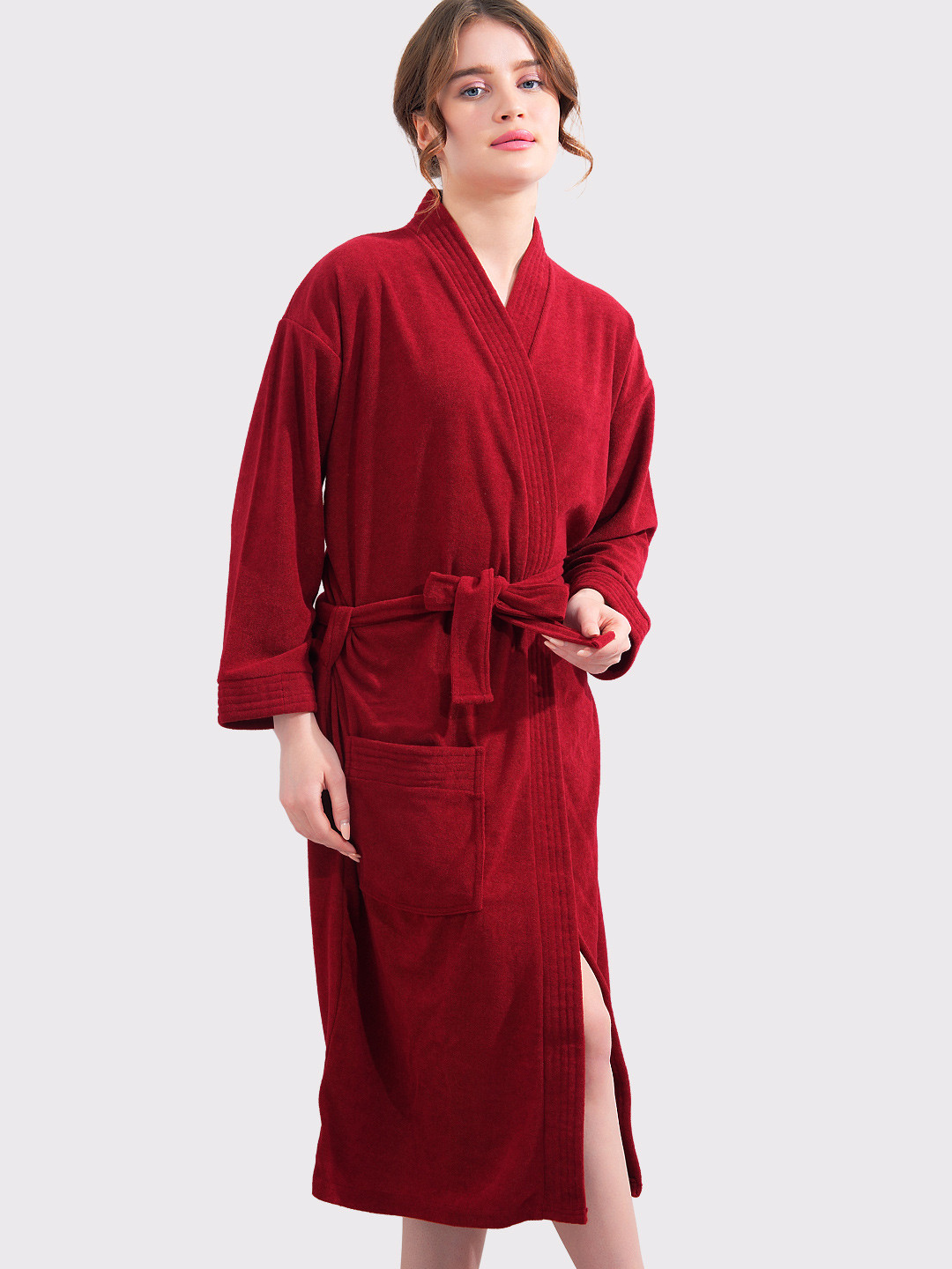 LacyLook Shawl Collar Neck Bath Robe & Wraps