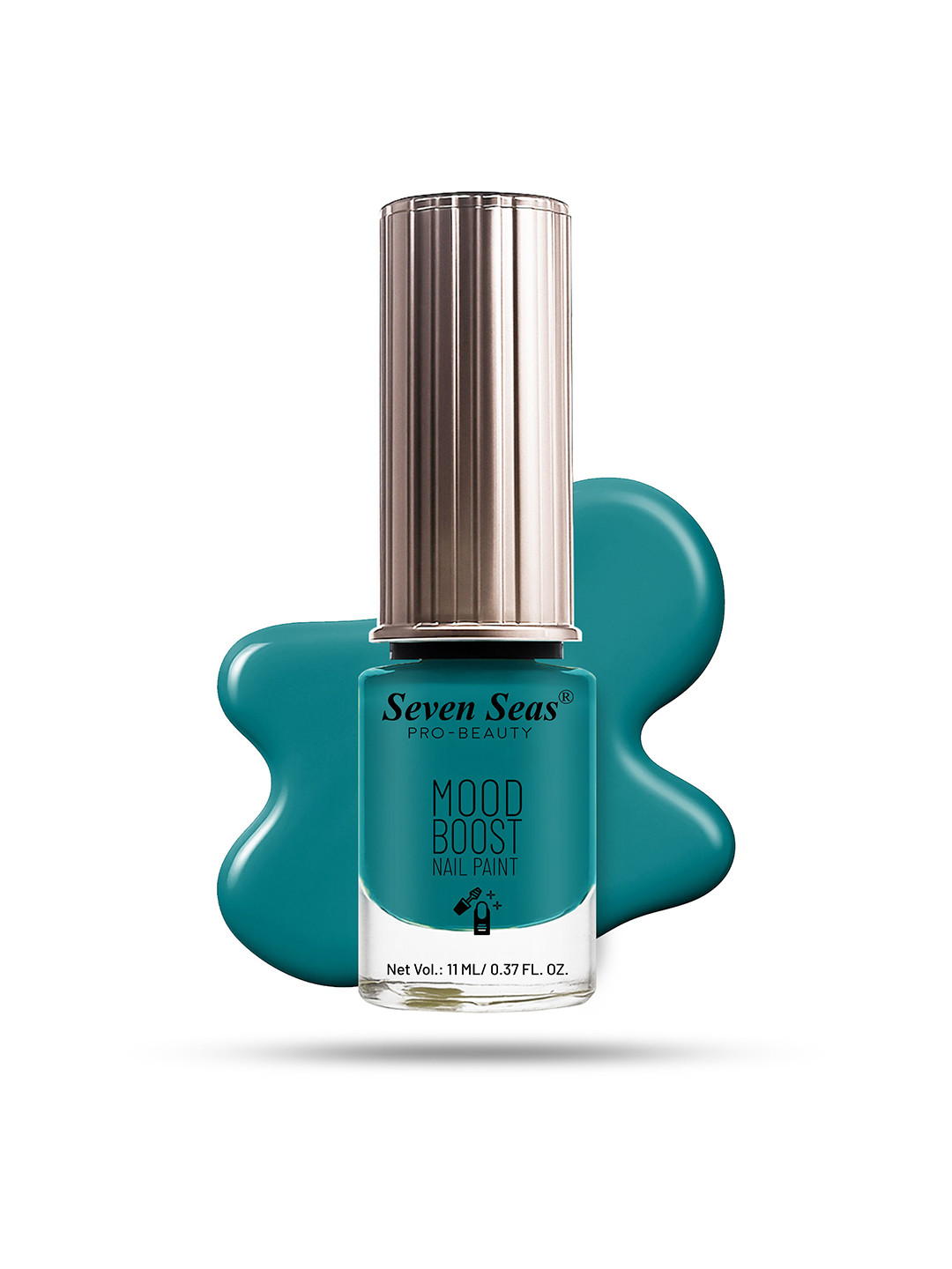 Seven Seas Mood Boost Long Lasting & Chip Resistant Nail Paint - 11 ml - Tiffany Blue 23