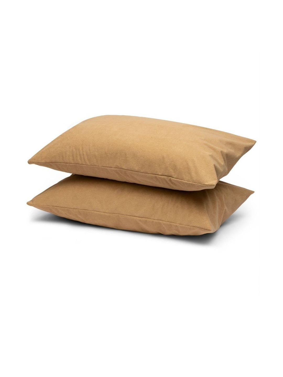 AGS ACTIVE Pack Of 2 Beige Rectangular Cotton Water Resistant Zipper Pillow Protector