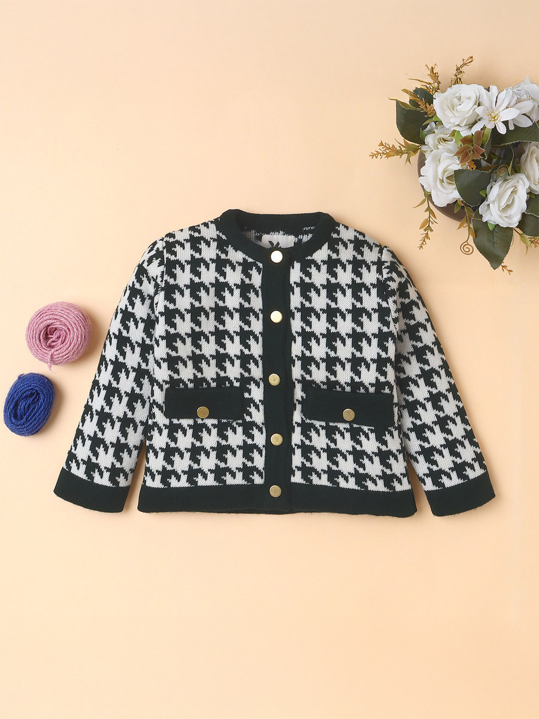 Yellow Apple Girls Quirky Cardigan