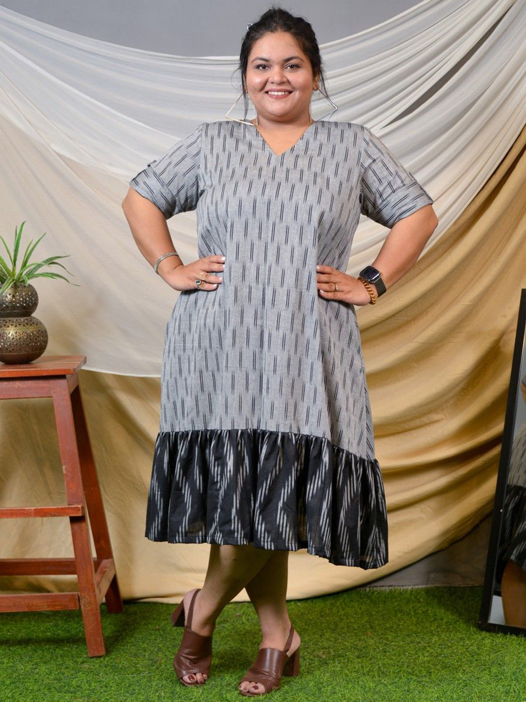 One House Print Dress