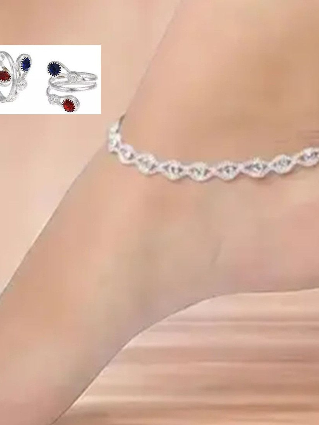 sonu select Silver-Plated Alloy Jewellery Set