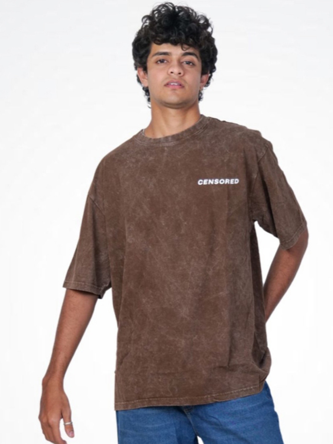 LYNX Men Typography Printed Round Neck Cotton T-shirt