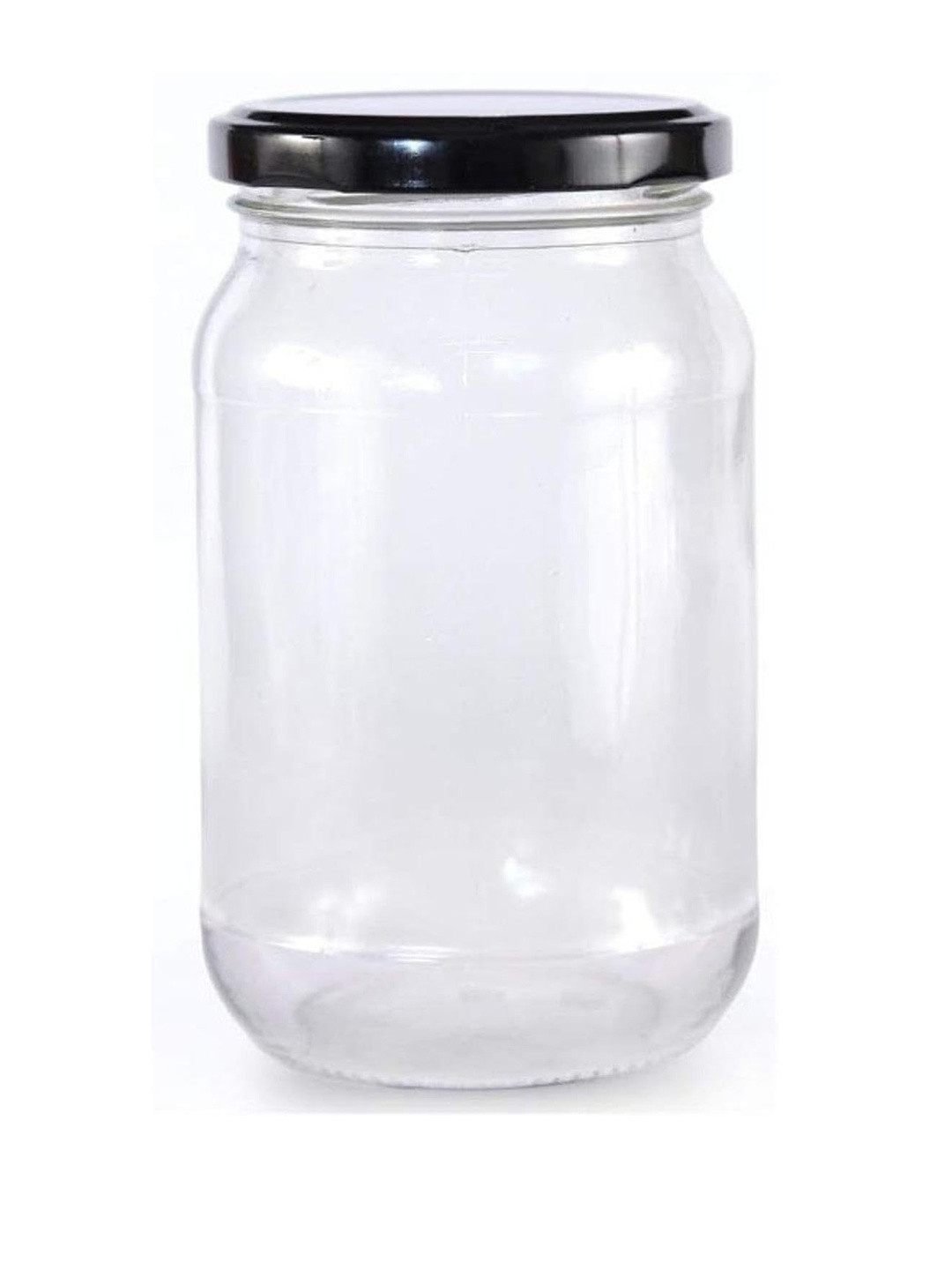 1ST TIME Transparent Round Shape Dishwasher Safe Jar - 1000 ml
