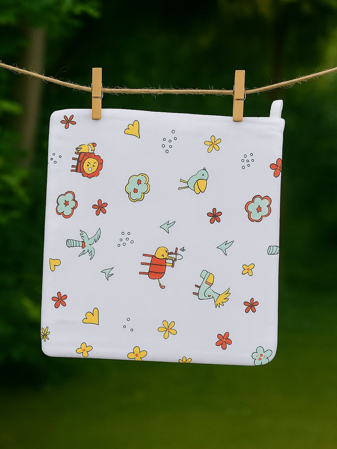 Nuego Forest Print Pure Organic Cotton Muslin Wipes