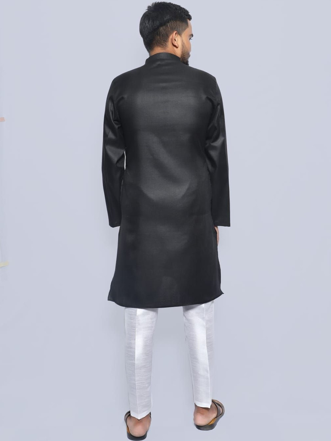 PUSHTI ENTERPRISE Men Regular Thread Work Pure Cotton Kurta with Trousers