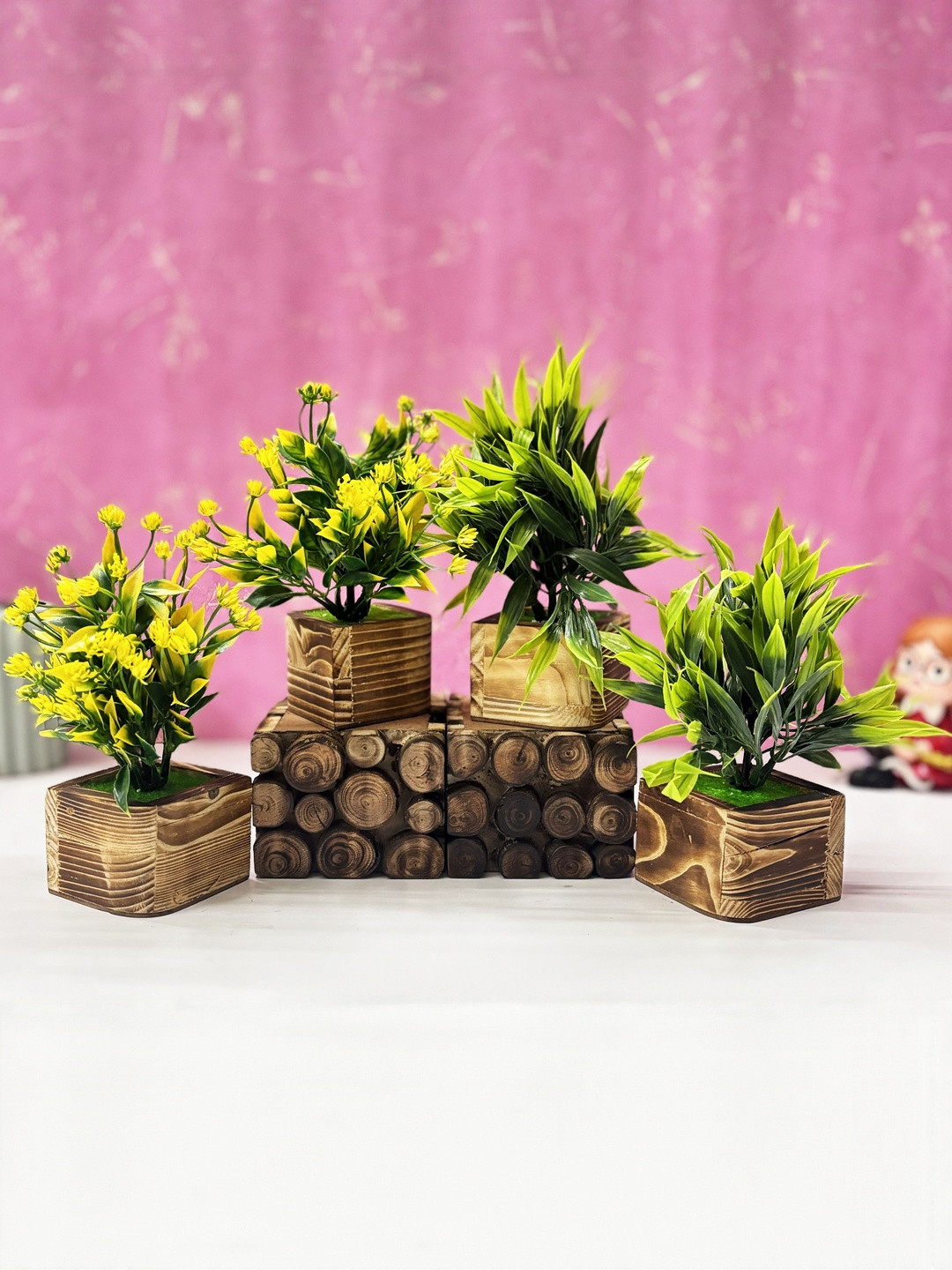 Dekorly Multi   Artificial Flowers & Plants With Pot
