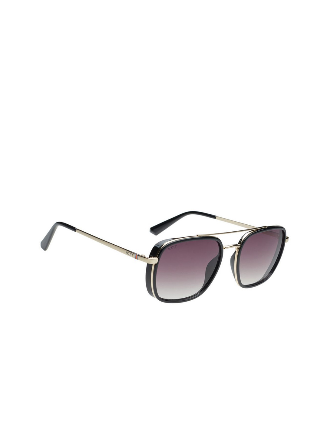 SCOTT Unisex Green Lens & Gold-Toned Rectangle Sunglasses with Scott 3174 Kyler C1 S