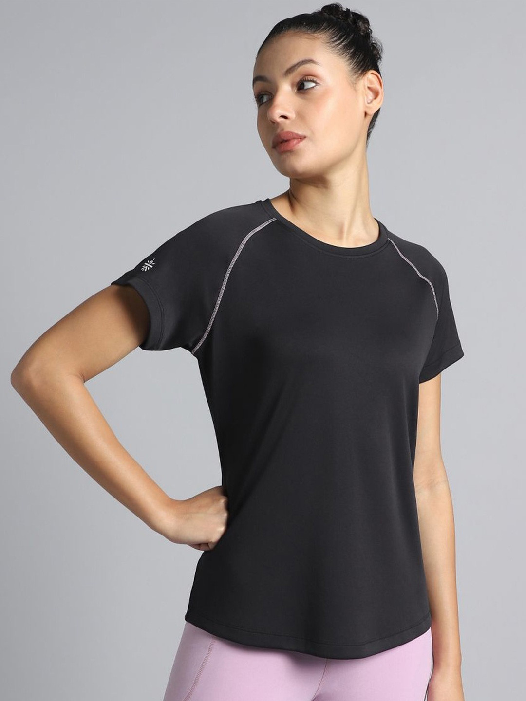 CULT Women Black HIIT Recycled Poly Performance T-shirt