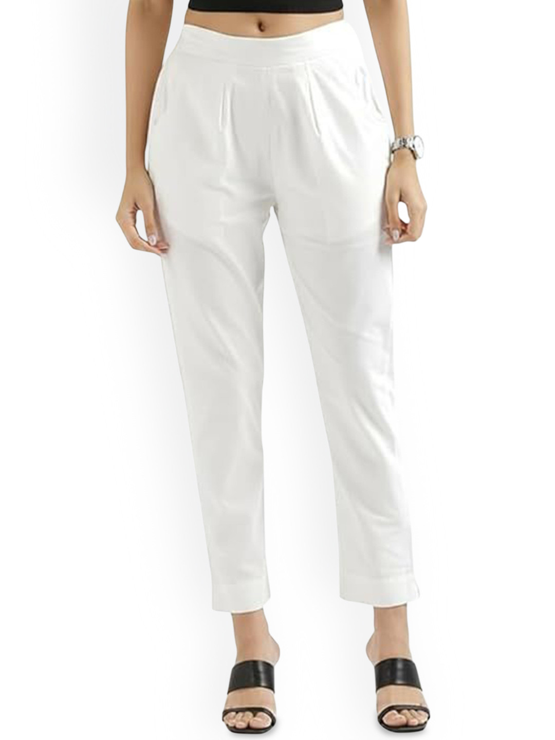 Thrifty Thread Women Regular Fit Mid-Rise Formal Trousers