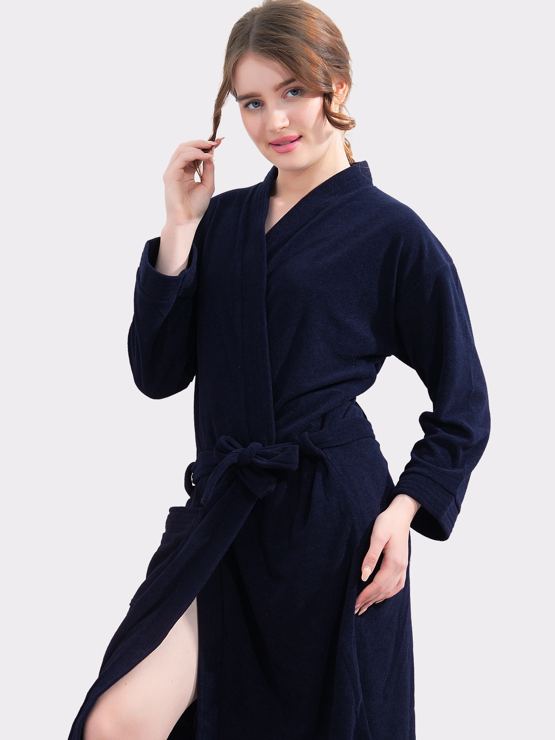 LacyLook Shawl Collar Neck Bath Robe & Wraps