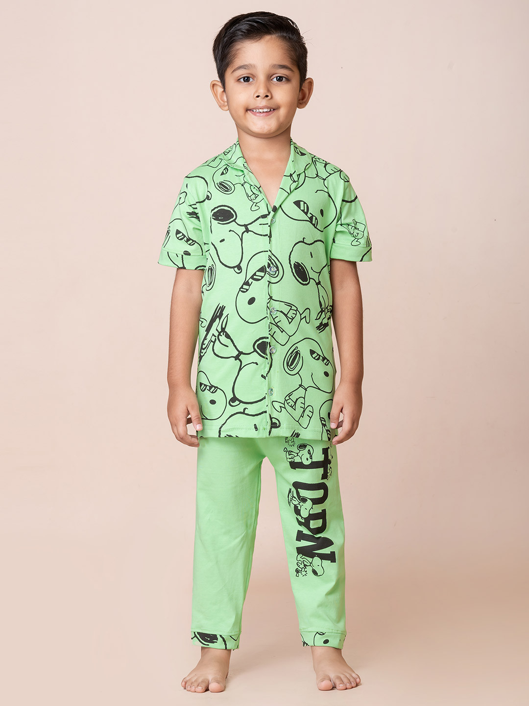 THE TORN Boys Shirt & Pyjama Night suit