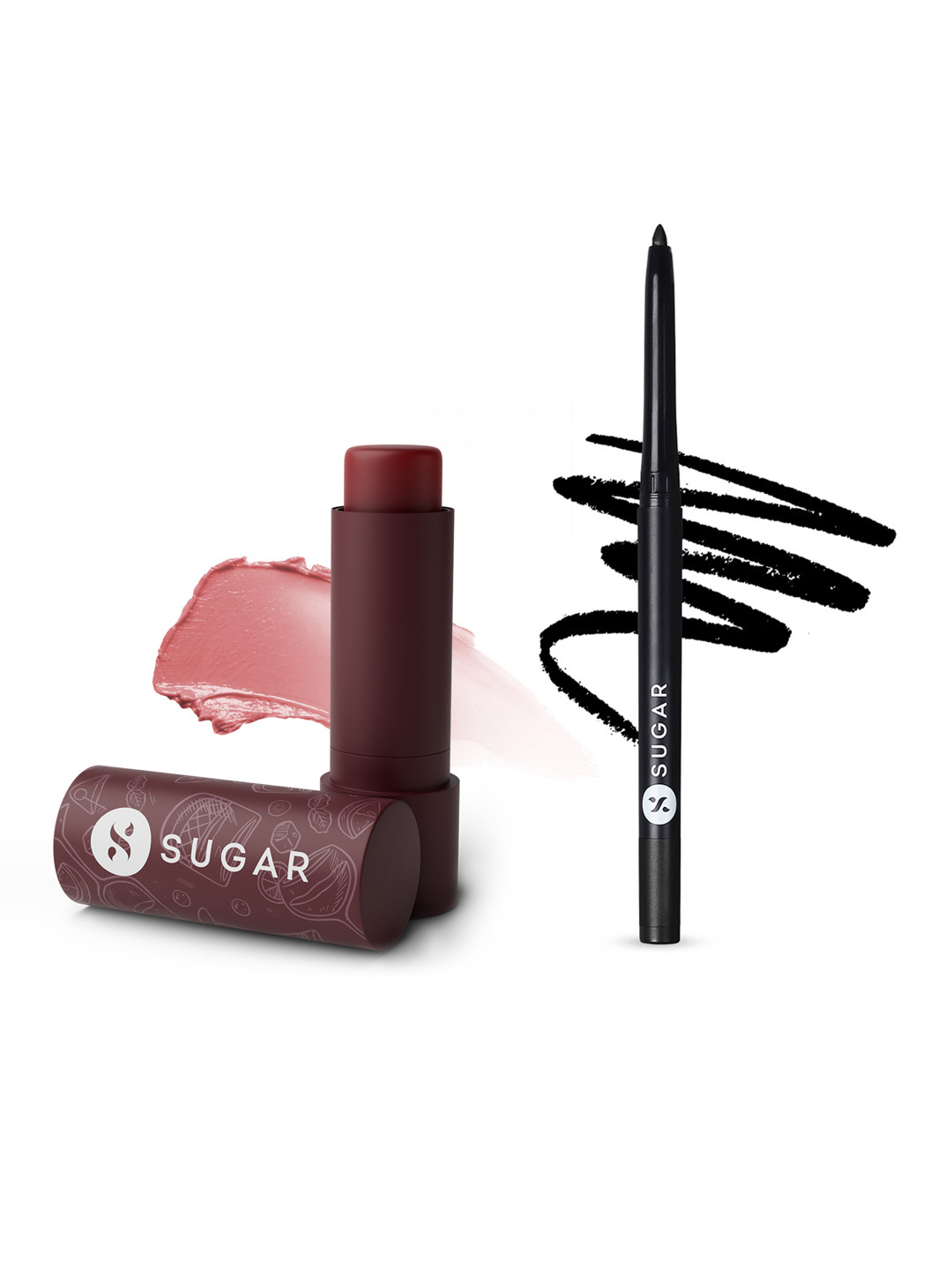 SUGAR Set of Tipsy Lips Moisturizing Balm & Kohl Of Honour Kajal