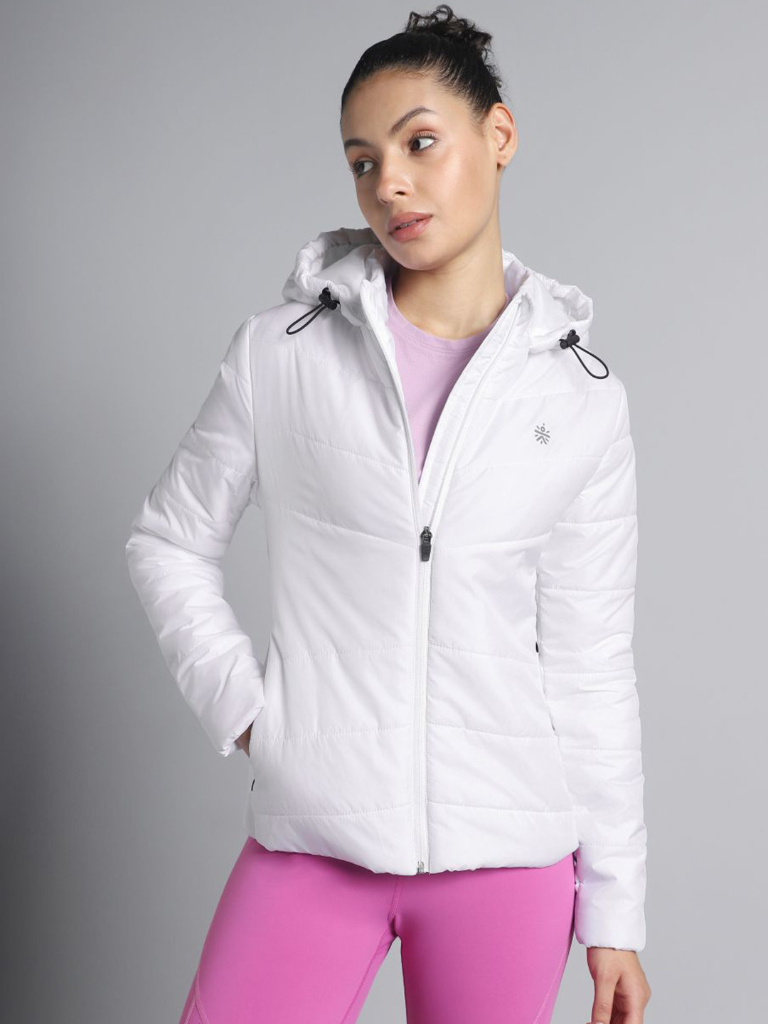 CULT Women White Puffer Jacket