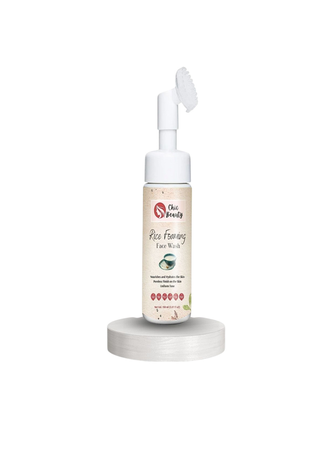 CHIC BEAUTY Rice Foaming Face Wash - 150 ml