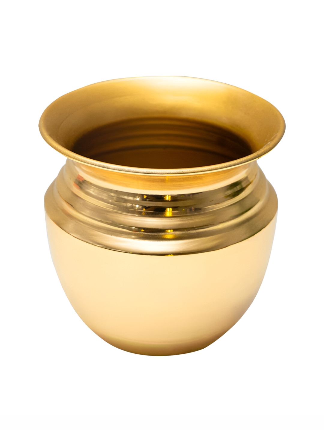 prettykrafts Gold Toned Brass Pooja Kalasam - 600 ml