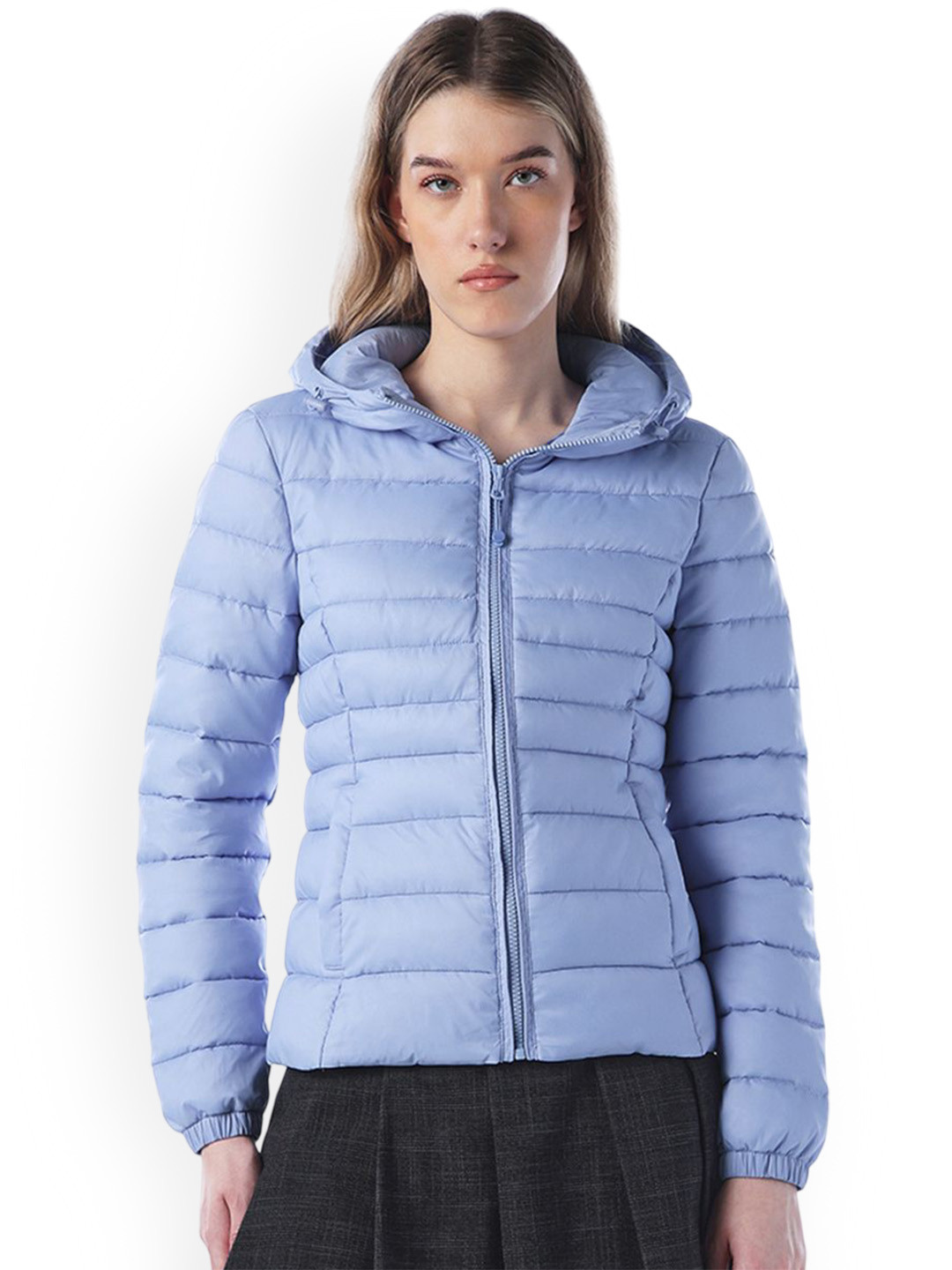 ONLY Hooded Puffer Jacket With Faux Fur Trim