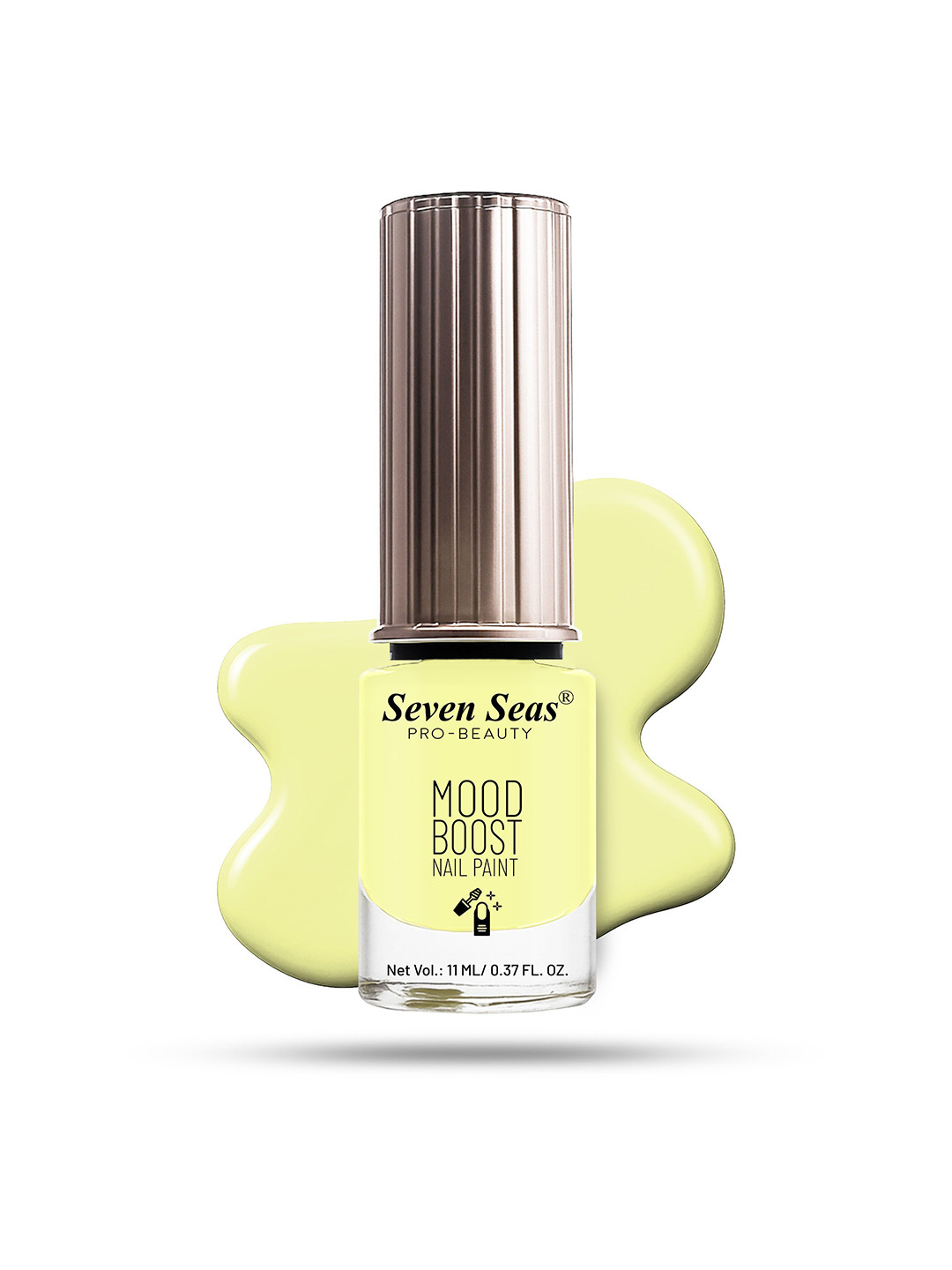Seven Seas Mood Boost Long Lasting & Chip Resistant Nail Paint - 11 ml - Butter 36