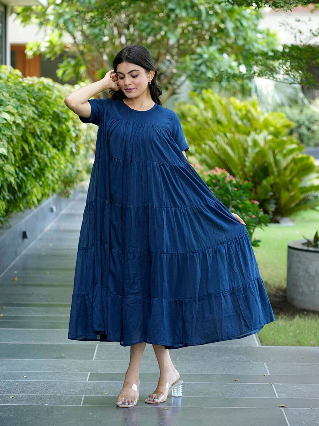 In Your Dreams Women Pleated A-Line Midi Dress