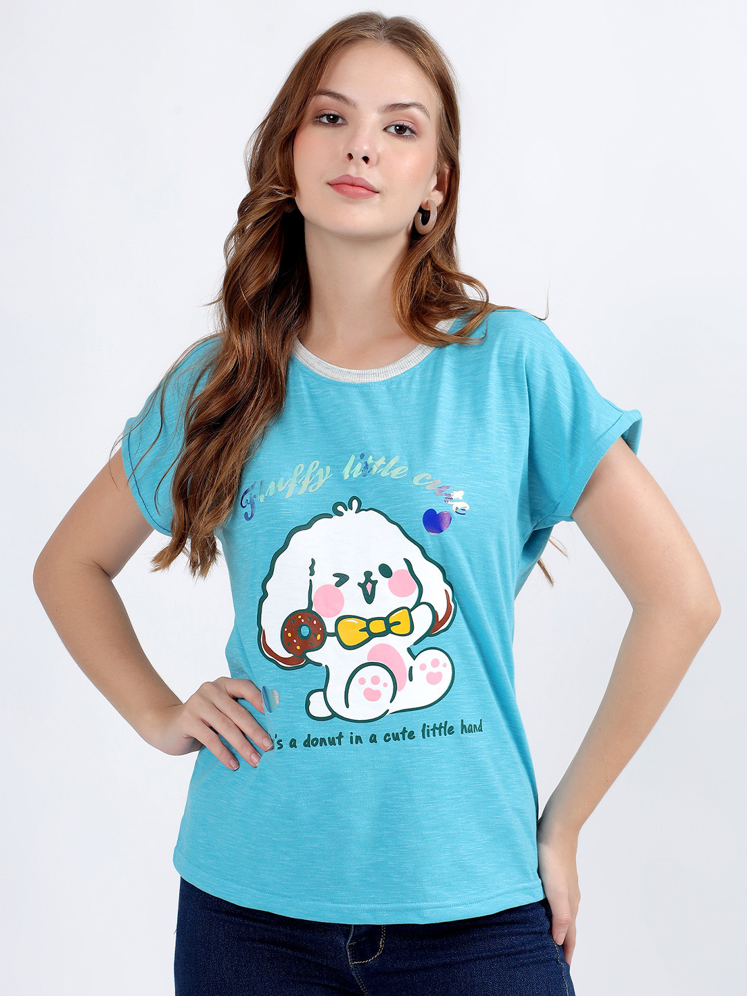 AKTIO Graphic Printed Relaxed Fit T-shirt