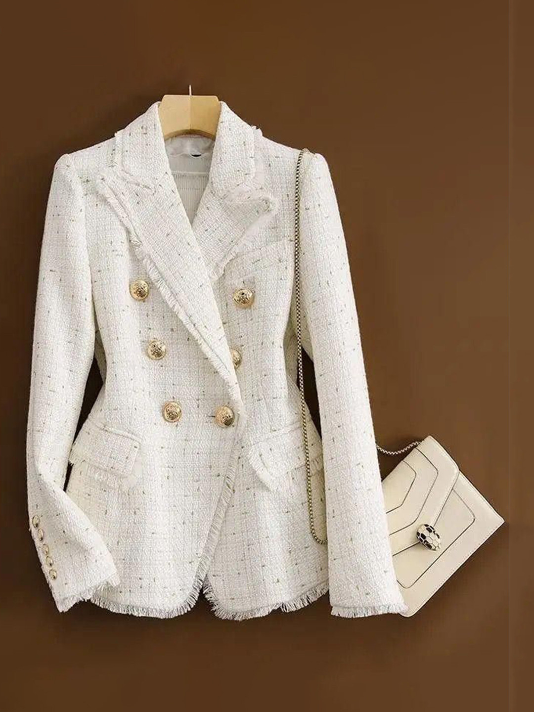 Miss Mosa By Akanksha Orenata Double Breasted Blazer