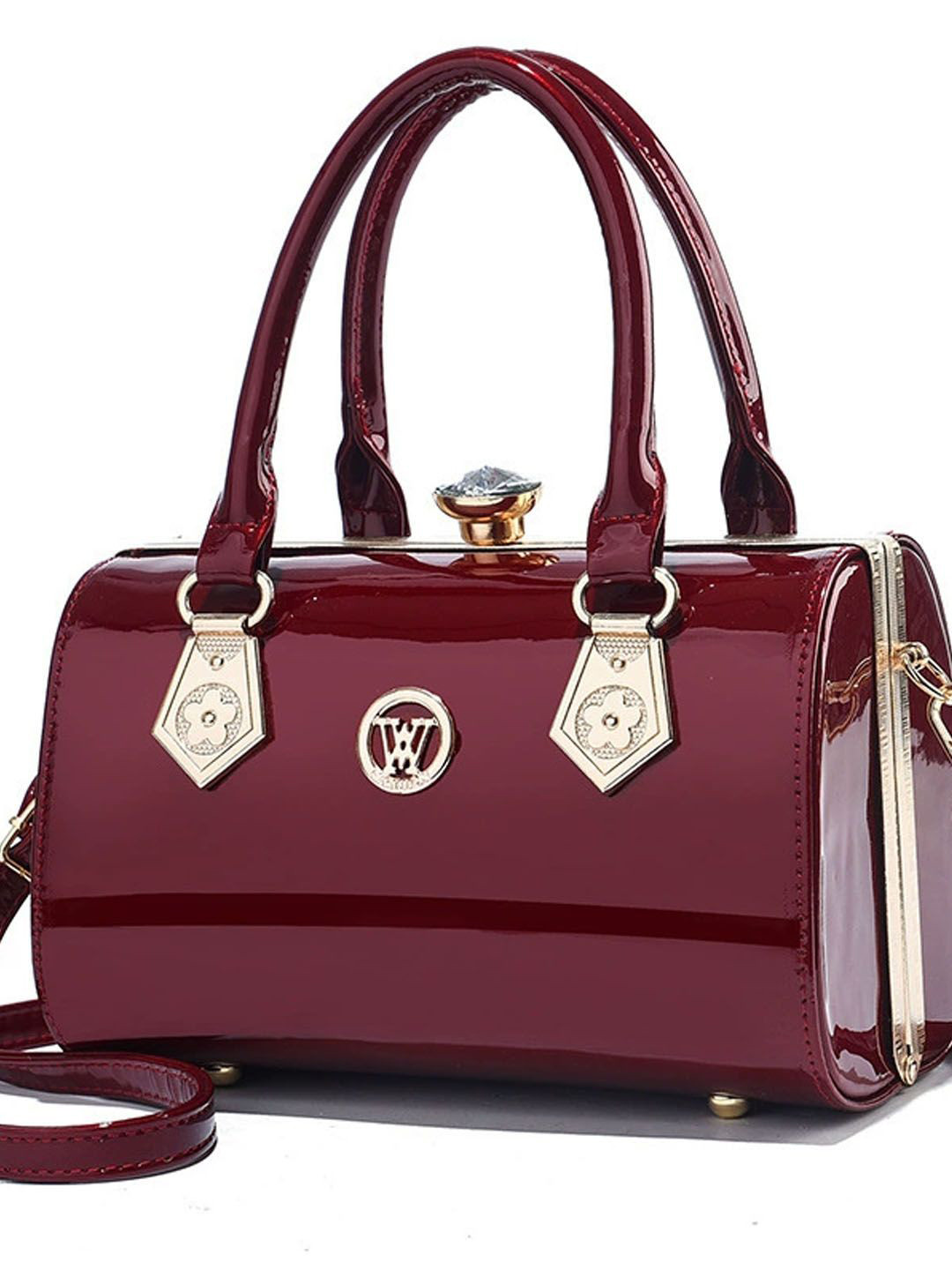 StyleCast Solid Structured Sling Bag