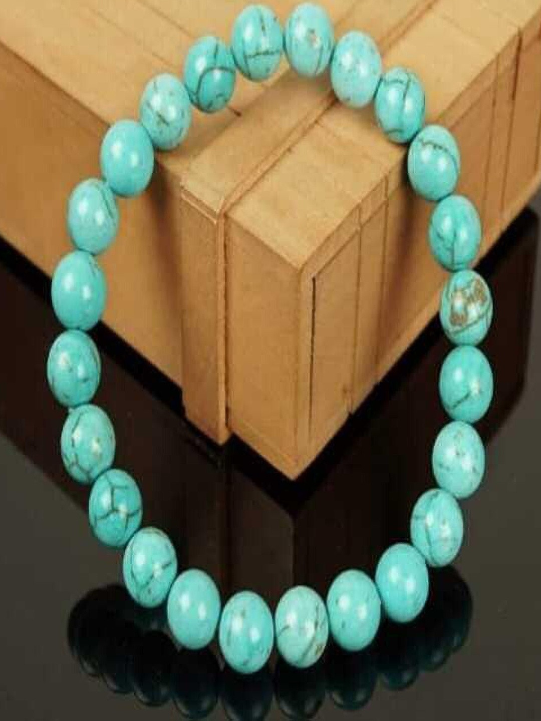 Sukhad Unisex Slip-On Link Turquoise Bracelet