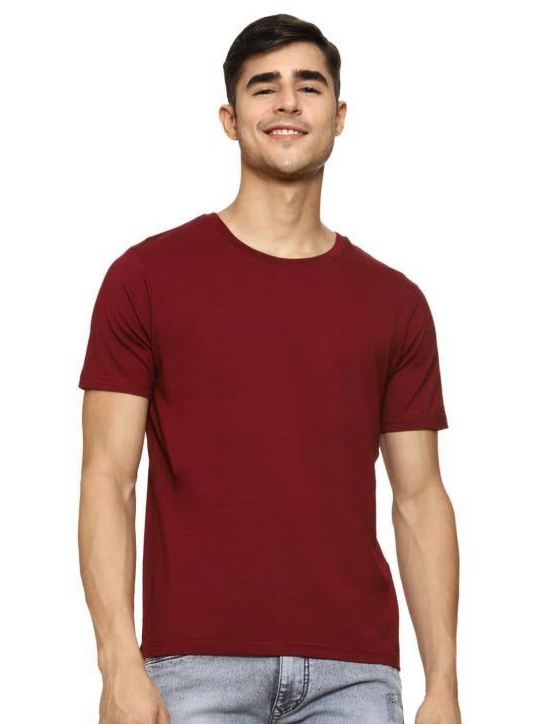 NATUREFAB Round Neck Bamboo Regular Fit T-shirt