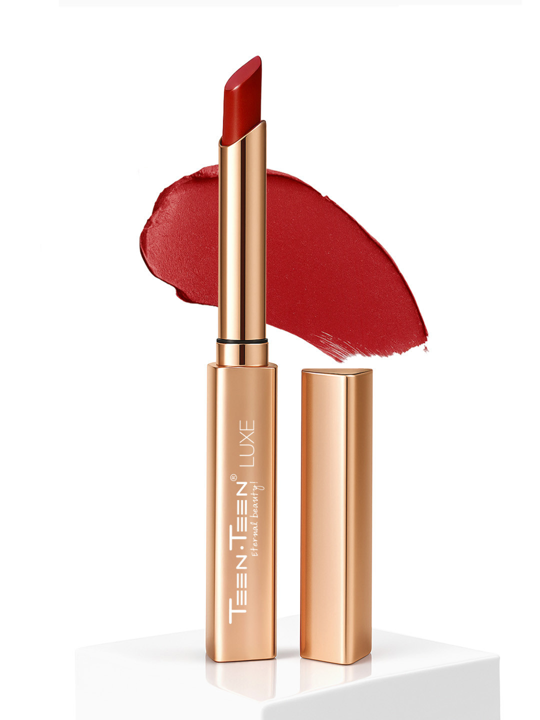 TEEN TEEN COSMETICS Luxe Matte Long Lasting Non Transfer Lipstick- 1g- Bridal-Red 09