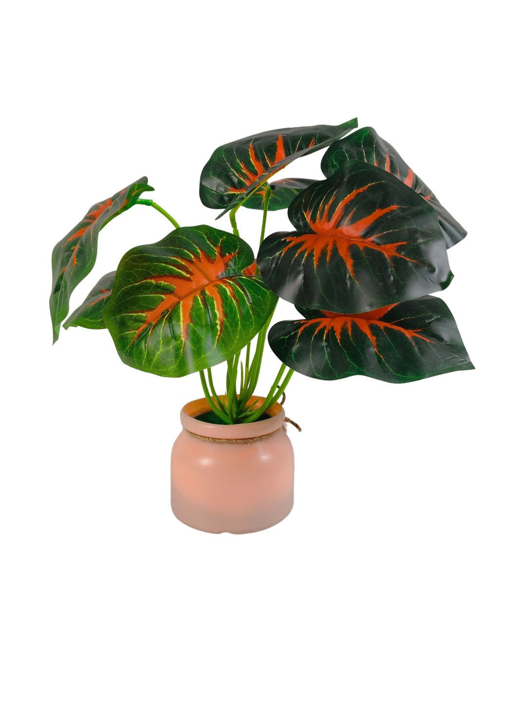 Dekorly Unisex Pink Plastic Money Plant Artificial Flowers & Plants With Pot