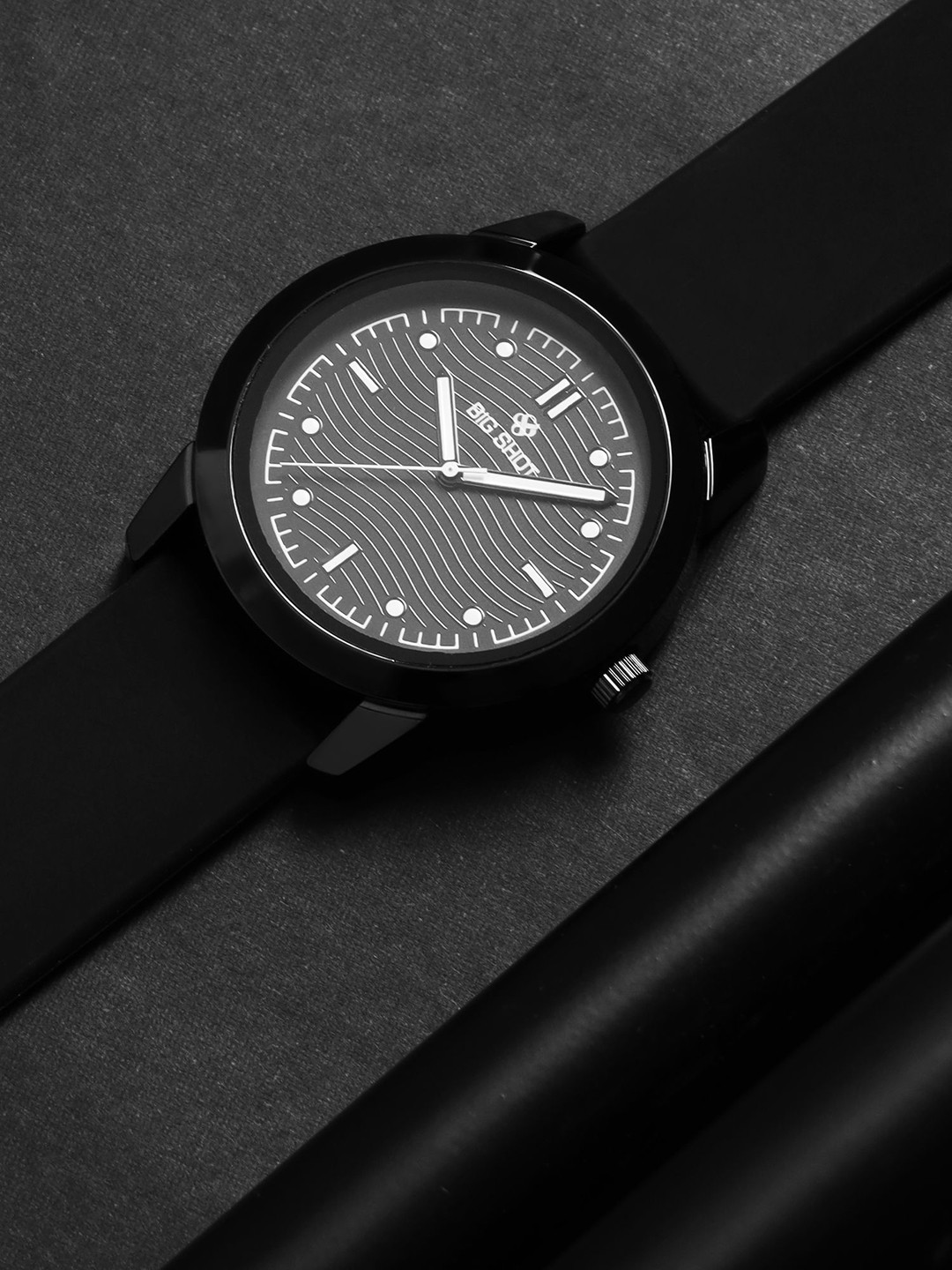 BIG SHOT Men Silicon Straps Analogue Watch BSM008B