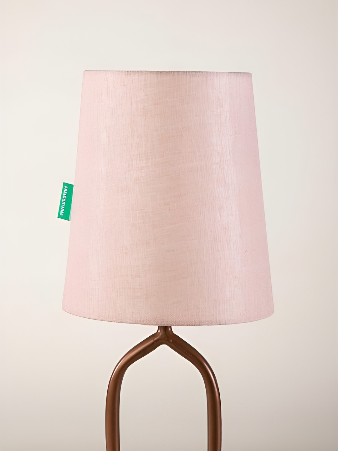FREEDOM TREE Pink Metal Cylindrical Shaped Table Lamp