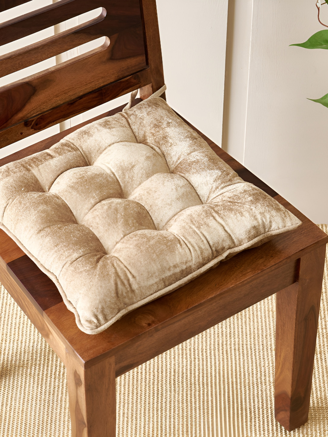 Home Centre Brown Poise Huehub Cushion Chair Pad