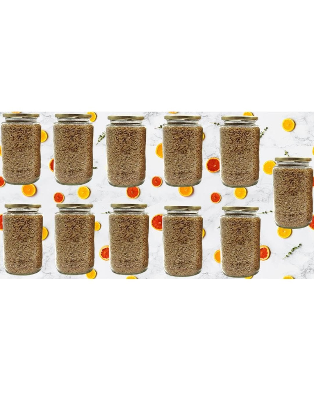1ST TIME Transparent 11 Pieces Glass Dishwasher Safe Jar Containers 1L