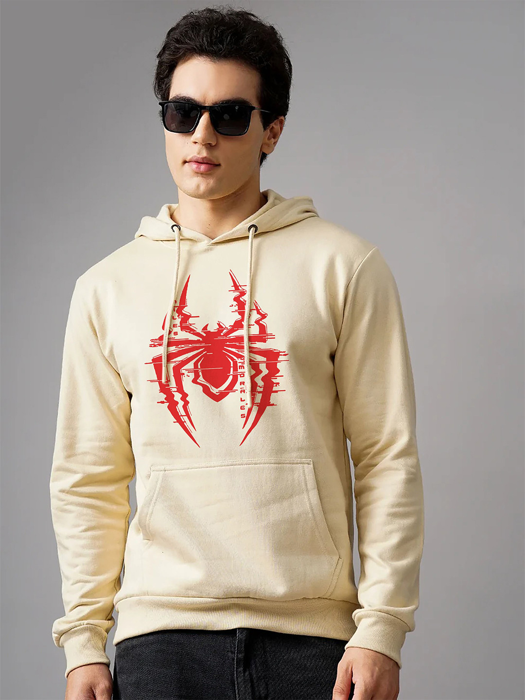 BRIEF CHICKADE Men Spiderman Printed Hooded Pullover Sweatshirt