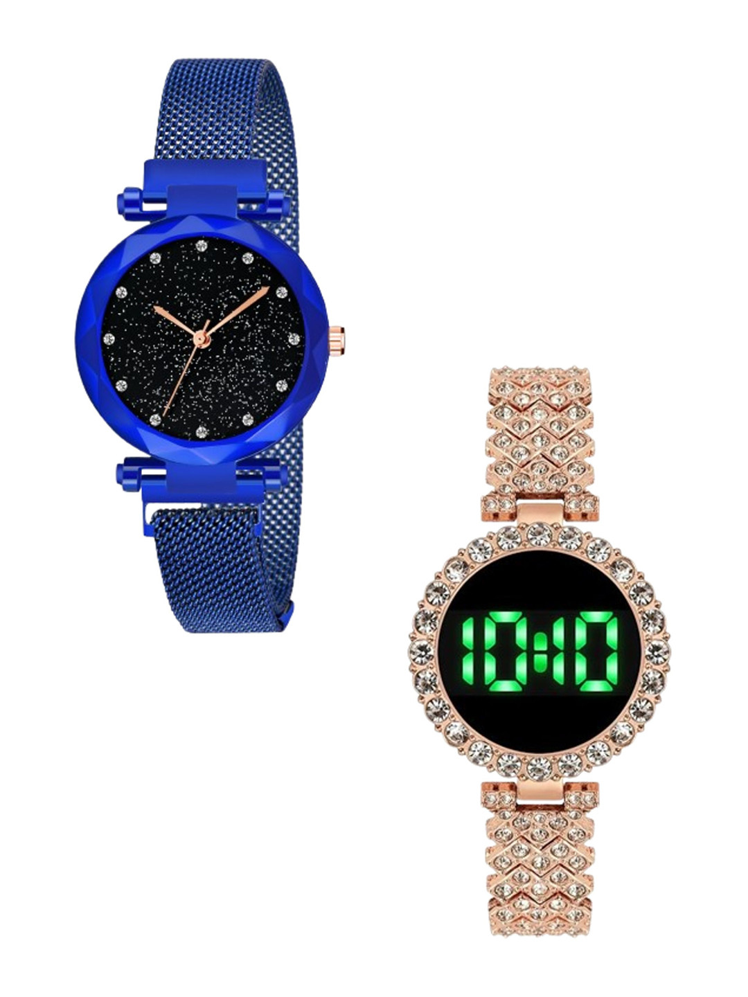 THE SHOPOHOLIC Girls Pack Of 2 Analogue & Digital Watch BL12-TR