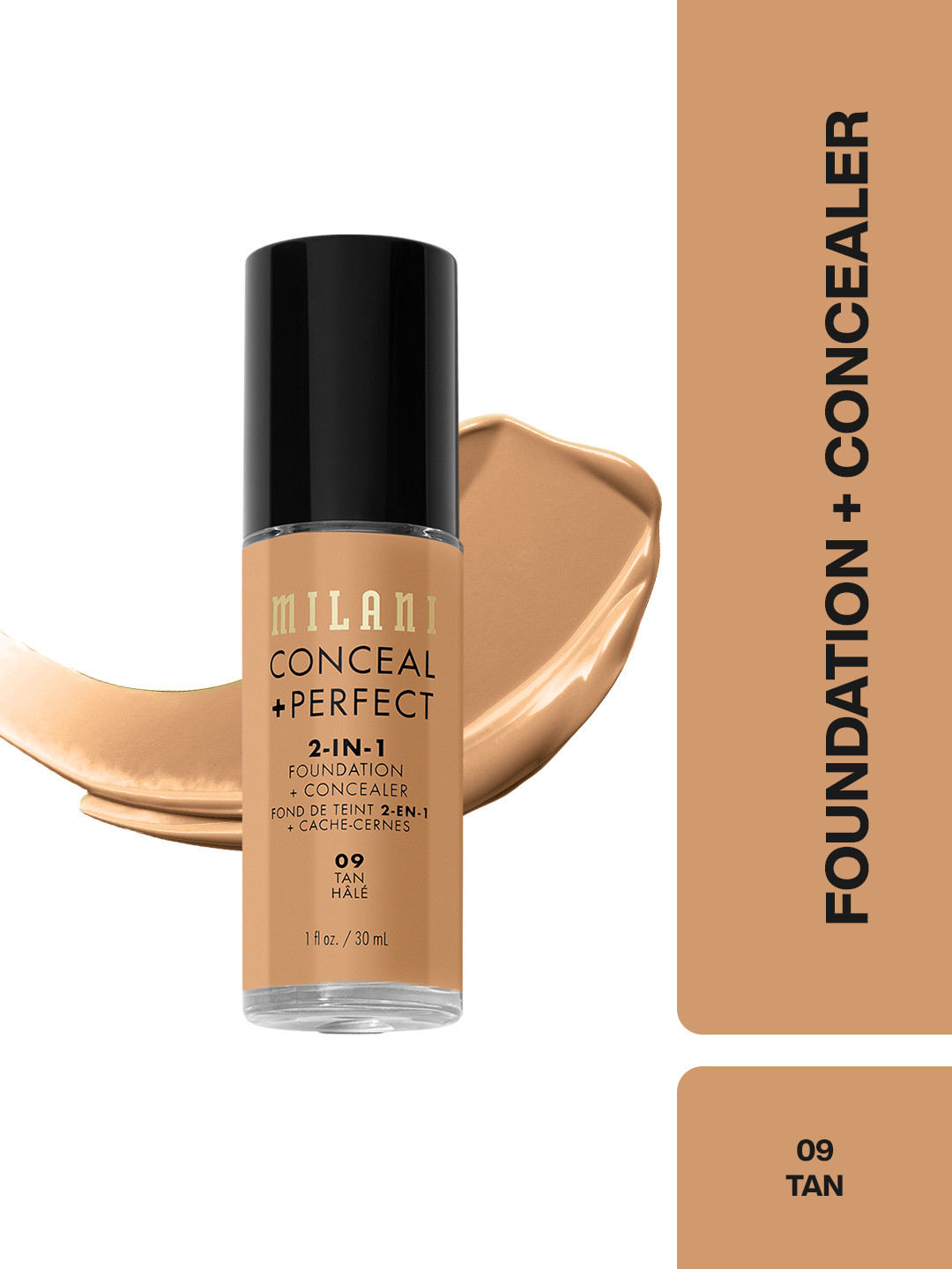 MILANI Conceal Perfect 2-in-1 Foundation & Concealer - Tan 09