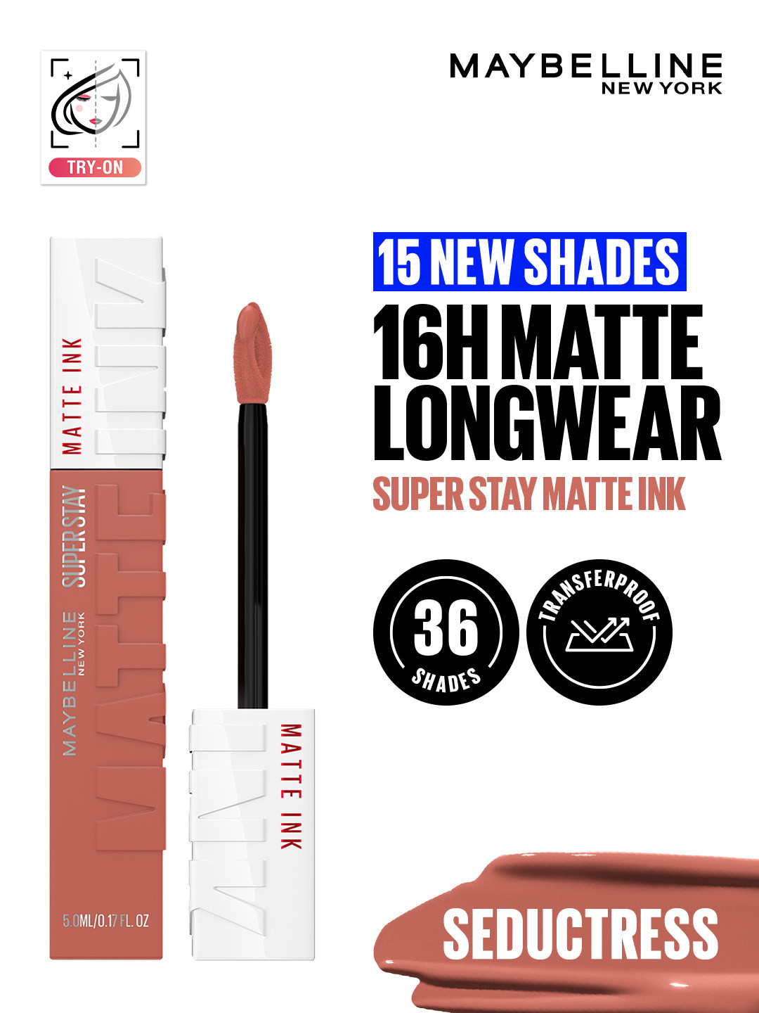 Maybelline New York SuperStay Matte Ink Liquid Lipstick - 65 Seductress