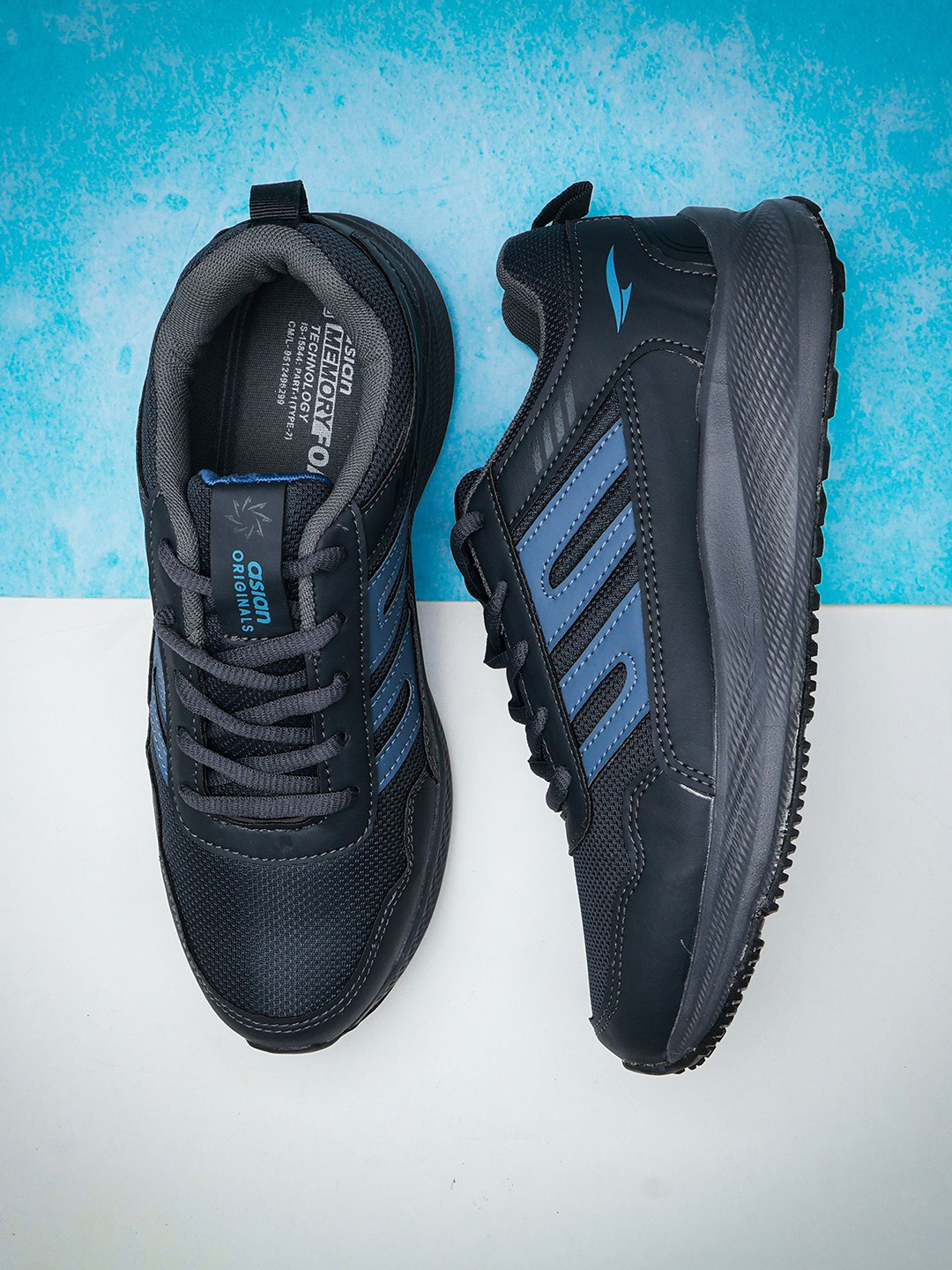 ASIAN Boss-32 Men Colourblocked Lace Ups Lightweight  Running Non-Marking Sports Shoes