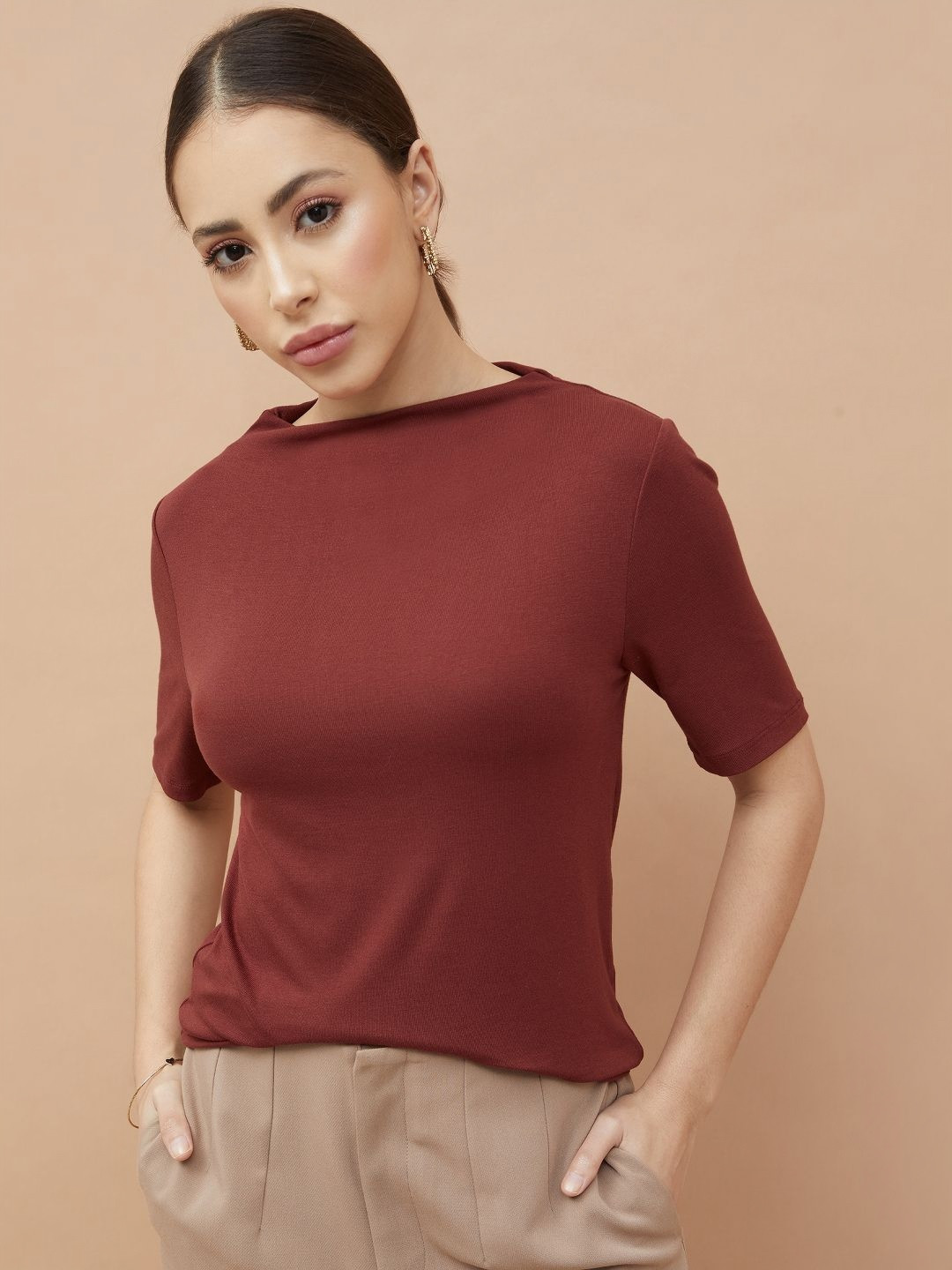 CODE by Lifestyle Boat Neck Short Sleeves T-shirt