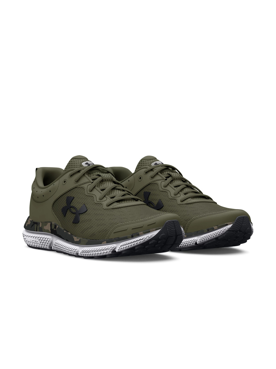 UNDER ARMOUR Men Charged Assert 10 Camo Leather Running Shoes