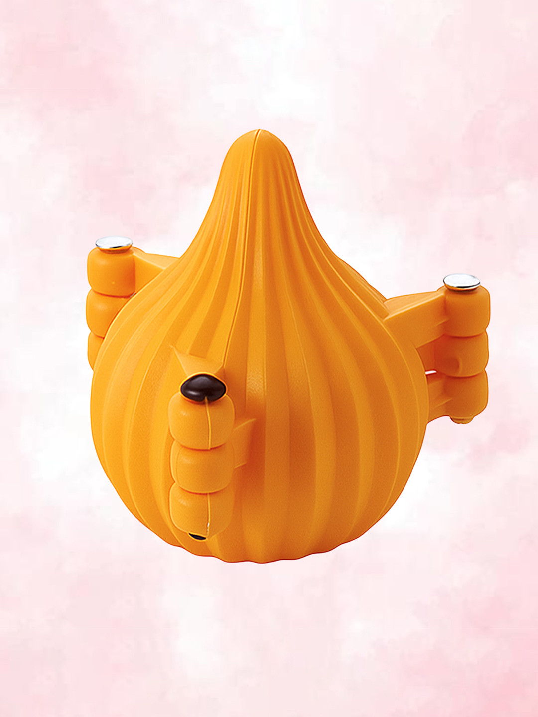 Aura Orange-Coloured Textured 3 Fold Modak Moulder