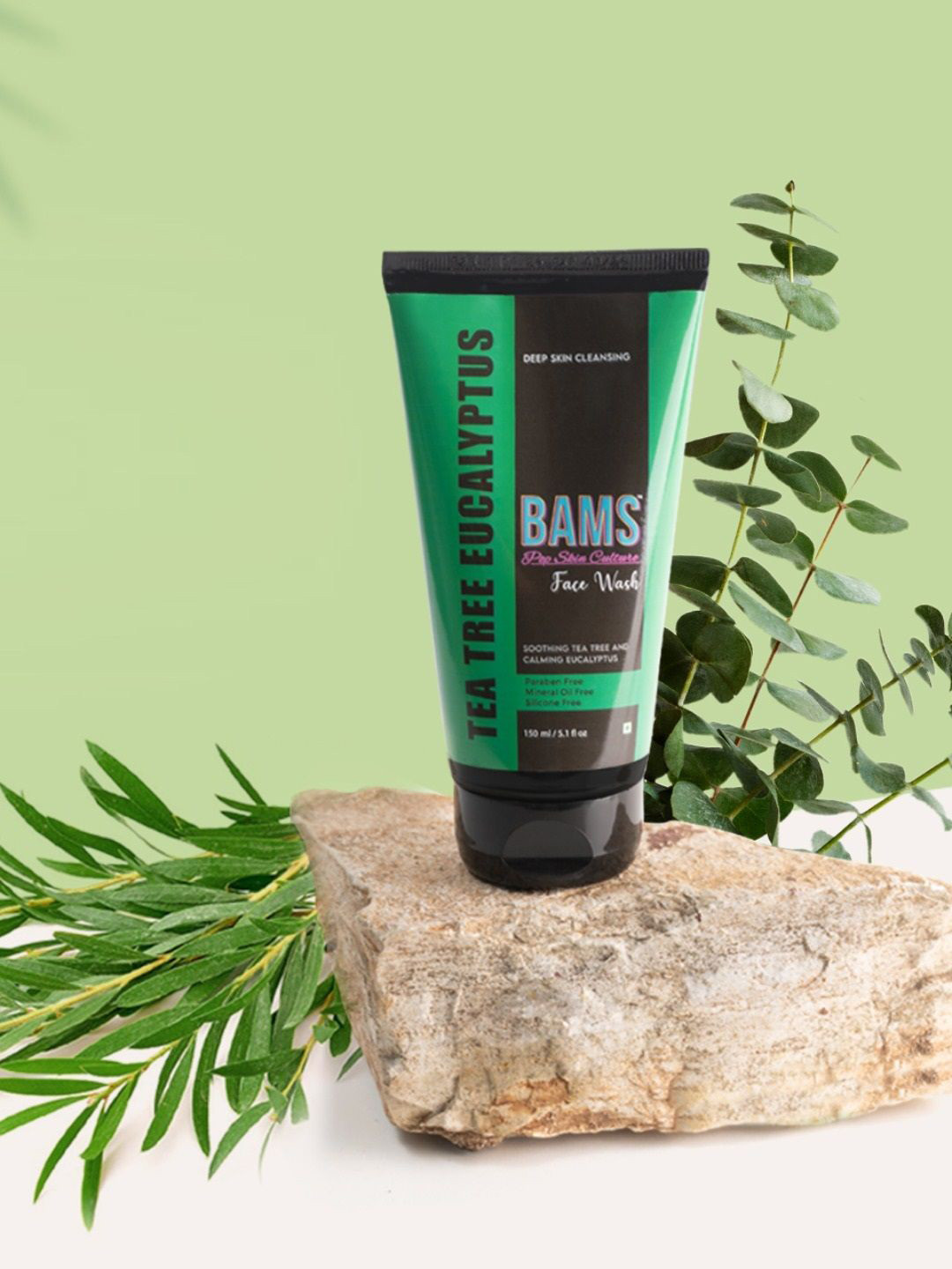 BAMS POP SKIN CULTURE Tea Tree Eucalyptus Face Wash - 150 ml