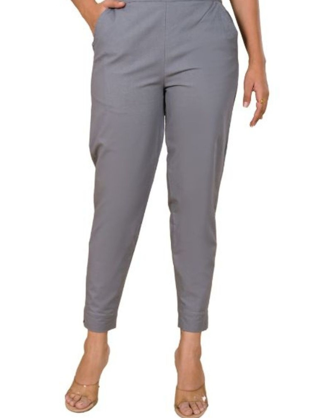 Moda Rapido Women Pure Cotton Trousers with Pockets