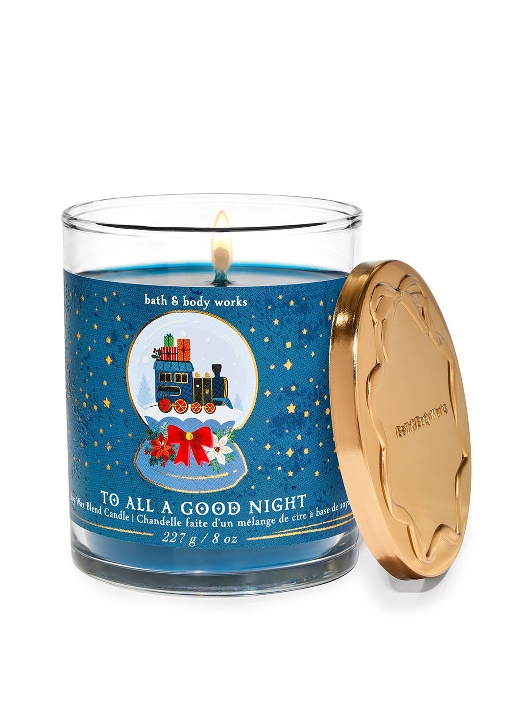 Bath & Body Works To All A Good Night Soy Wax Blend Single Wick Candle - 227 g