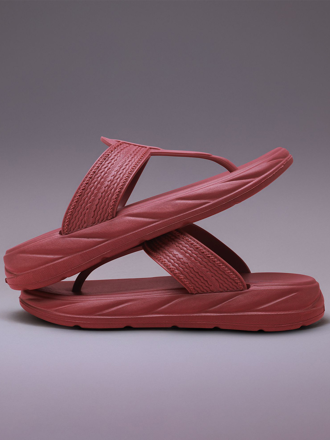 ASIAN Indigo-29 Women Self Design Thong Flip-Flops