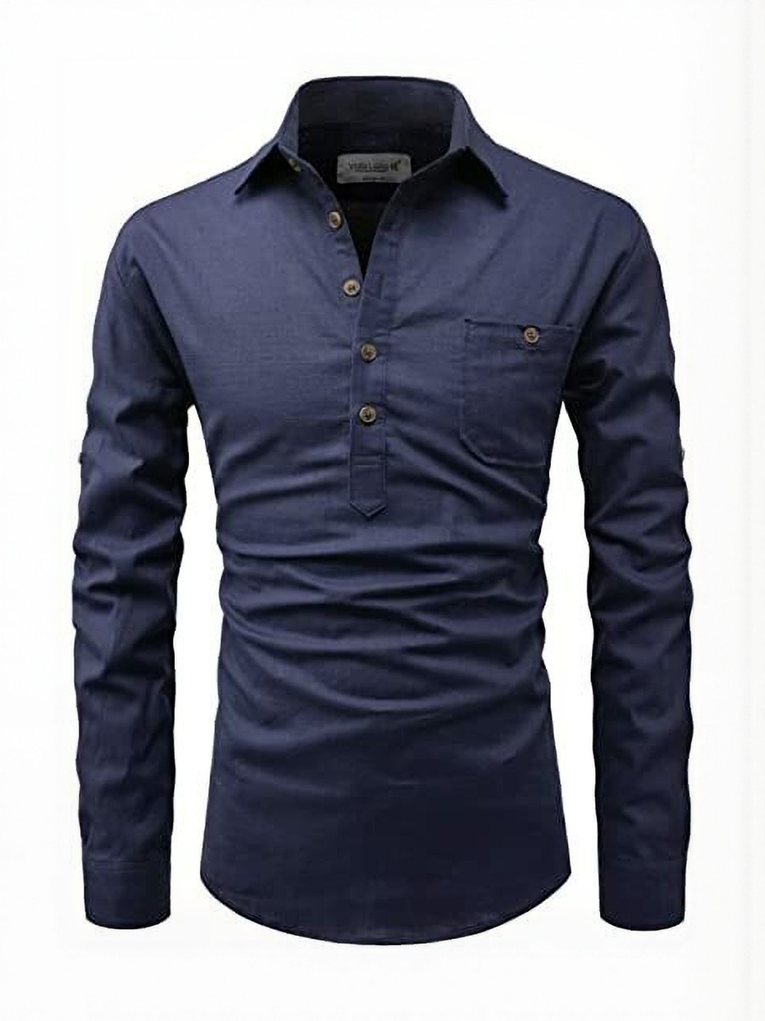 Edin Men Straight Shirt Collar Kurta