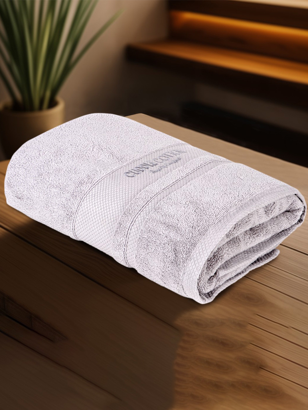 Cuddle cotton Grey 1 Cotton 400 GSM Bath Towel